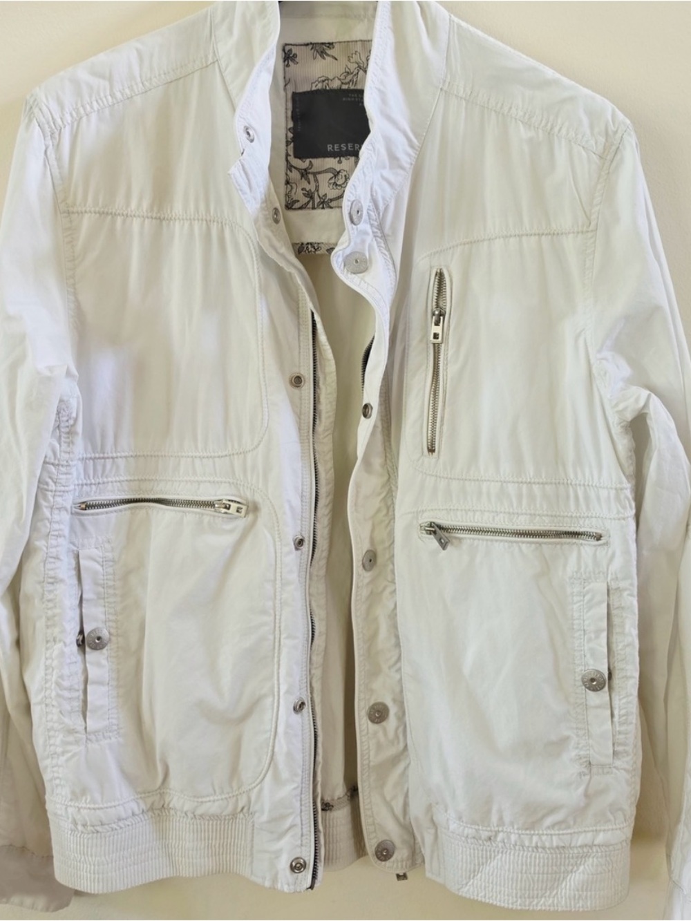 Off-White Men's Lightweight Zip-Front Jacket Size XXL